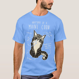 Camiseta Maine Coon Cat Anatomy TSirt