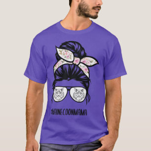 Camiseta Maine Coon Cat mãe de pãozinho