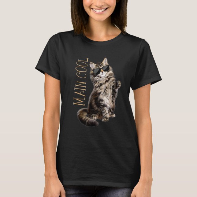 Camiseta Maine Coon Cat Principal Legal (Frente)