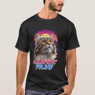 Camiseta Maine Coon FELINO MAJESTOSO Dono de gato vintage M