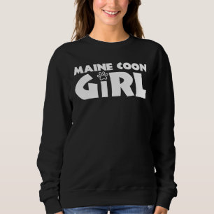 Camiseta Maine Coon Girl Engraçado Maine Coon Cat Lover