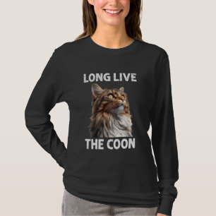 Camiseta Maine Coon LONG LIVE THE COON Maine Coon Cat Owner