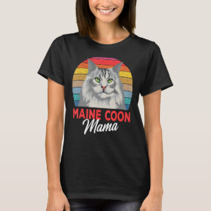 Camiseta Maine Coon Mama Funny Cat Owner Gift