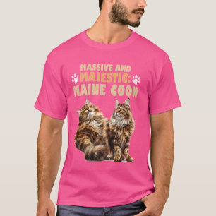 Camiseta Maine Coon MASSIVE E MAJESTIC Maine Coon