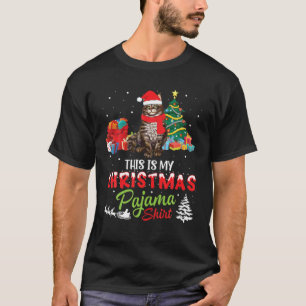 Camiseta Maine Coon Noel Costume Apresenta Este É O Meu Cr