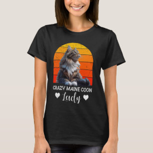 Camiseta Maine Coon Owner CRAZY MAINE COON LADY Mamãe