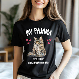 Camiseta Maine Coon Pajama Personalizado