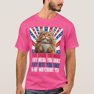 Camiseta Maine Coon TODO LANCHE QUE VOCÊ FAZ TODA REFEIÇÃO