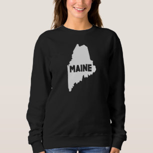 Camiseta Maine Home State Us Map Down Páscoa