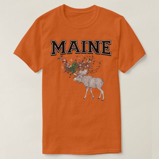 Camiseta Maine Moose, presente para homens, mulheres e cria (Frente do Design)
