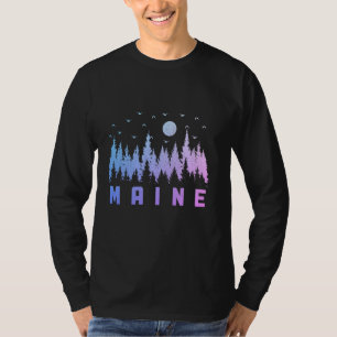Camiseta Maine Pine Tree Pride State Nature Lover Forest Hi