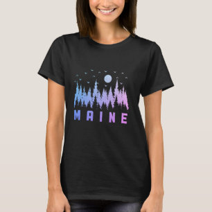 Camiseta Maine Pine Tree Pride State Nature Lover Forest Hi