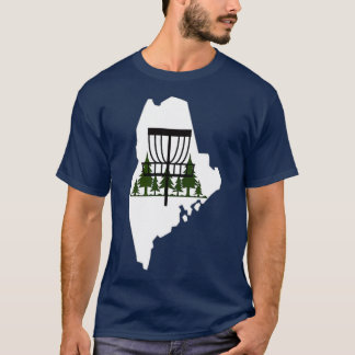 Camiseta Maine Silhouette Disc Golf Basket