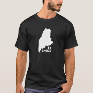 Camiseta Maine State Us Map By Choice Down Páscoa
