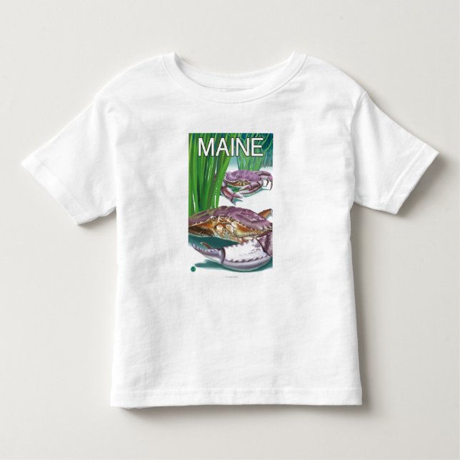Camiseta MaineCrab e pescador (Frente)