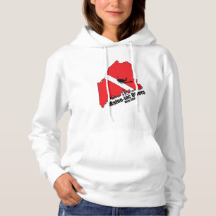 Camiseta Maineiac Divers Logotipo Silhouette Womens