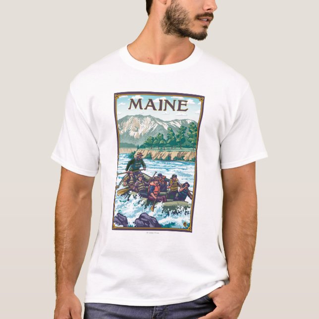 Camiseta MaineRiver que transporta a cena (Frente)
