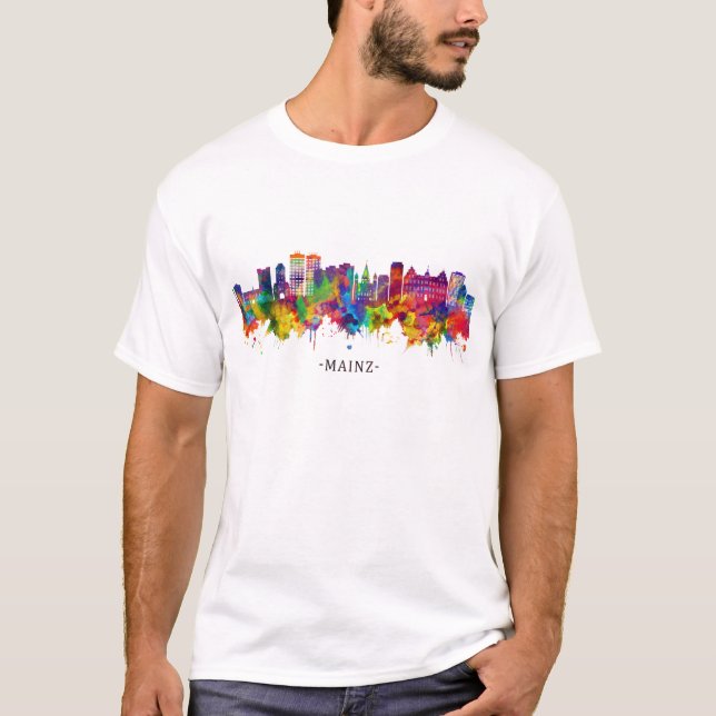 Camiseta Mainz Germany Skyline (Frente)