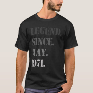 Camiseta Maio 1971 50O Aniversário 50 Anos Idade Mulheres