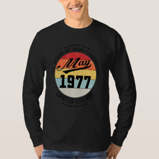Camiseta Maio 1977 45º Aniversário 45 Anos De Legendário
