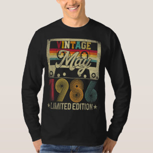 Camiseta Maio 1986 36º Aniversário 36 anos