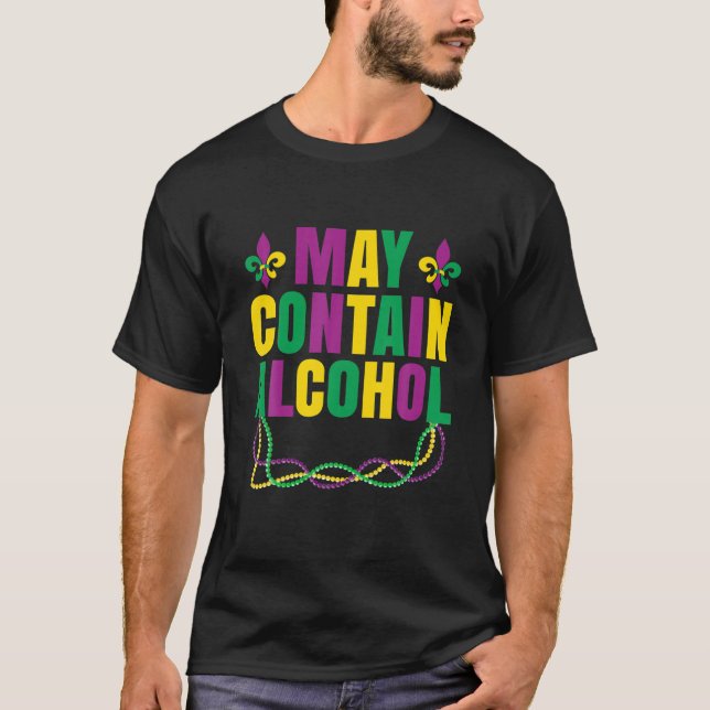 Camiseta Maio Conter Álcool Funny Mardi Gras 2022 (Frente)