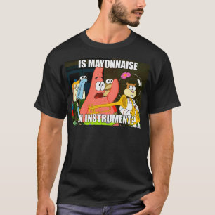 Camiseta maionese e instrumento grande