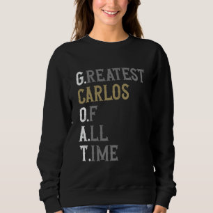 Camiseta Maior Carlos de todos os tempos GOAT Carlos