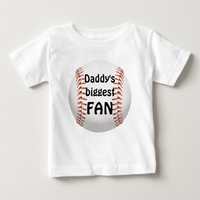 Camiseta Maior Fã do Papai Beisebol Familiar (Frente)