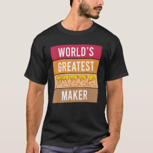 Camiseta Maior fabricante de pizza do mundo - pizza chef en
