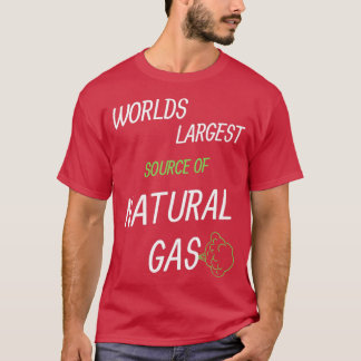 Camiseta Maior Fonte De Gás Natural Do Mundo 27s 19