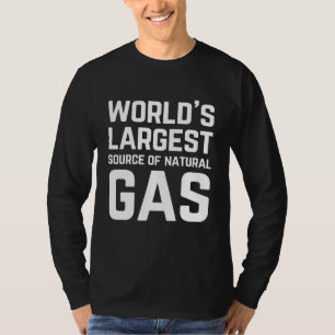 Camiseta Maior Fonte De Gás Natural Memes Mulheres