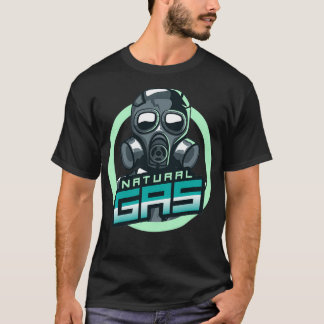 Camiseta Maior fonte de máscara tóxica para o gás natural d