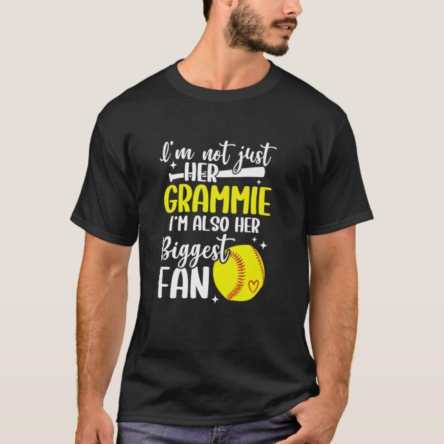 Camiseta Maior Gramímio De Ventilador De Softball De Um Jog (Frente)