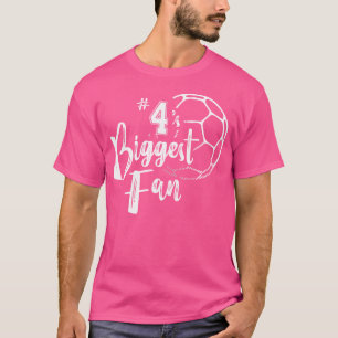 Camiseta Maior Jogador De Ventilador Do Número 4, Família D