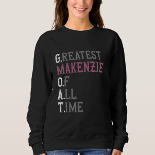 Camiseta Maior Makenzie de todos os tempos GOAT Makenzie