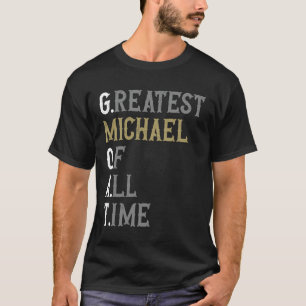 Camiseta Maior Michael de todos os tempos GOAT Michael