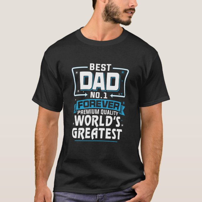 Camiseta Maior No.1 do Mundo do Pai Pai dos Homens (Frente)