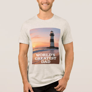 Camiseta Maior Pai do Mundo - Edição Costeira do Sunrise