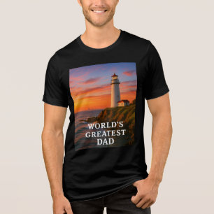 Camiseta Maior Pai do mundo - Edição de farol
