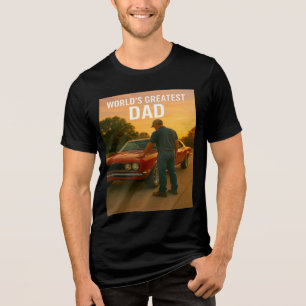 Camiseta Maior Pai do Mundo - Muscle Car Moment Edition