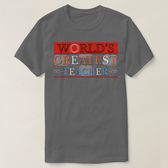 Camiseta Maior professor do mundo (Frente do Design)