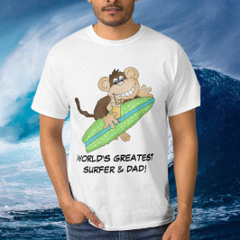 Camiseta Maior Surfista e camiseta-Pai do mundo
