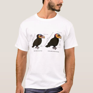 Camiseta maior v Amarelo-dirigido menos