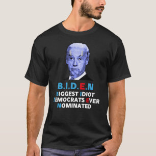 Camiseta maiores democratas-idiota já nomeados