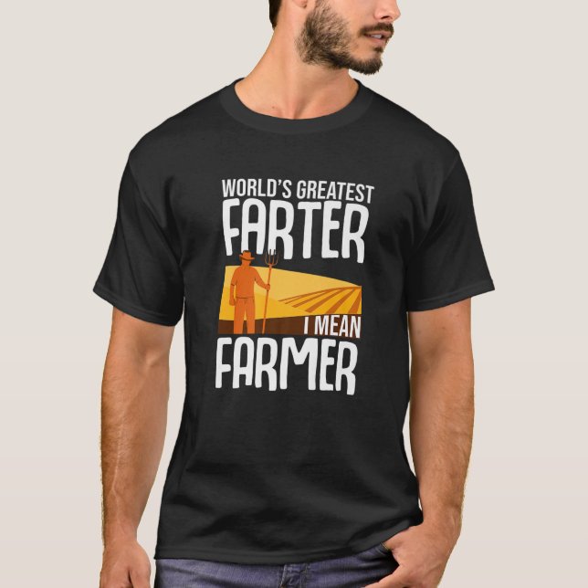 Camiseta Maiores fazendeiros agricultores, Piadas engraçada (Frente)