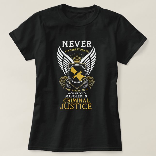 Camiseta Maiores presentes femininas no âmbito da justiça p (Frente do Design)