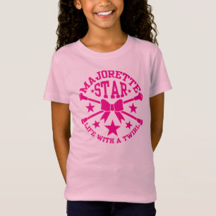 Camiseta Maioretes, Majorette Star, Batons Cruzados