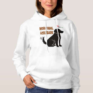 Camiseta Mais Abanar, Menos Latir – Silhueta de Cachorro co