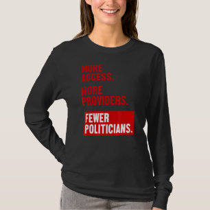 Camiseta Mais acesso a mais provedores menos políticos